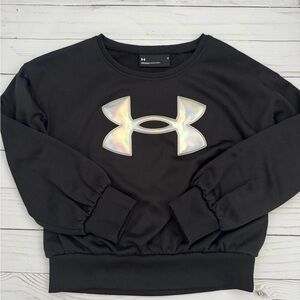 Under Armour Black Pullover with Metallic Logo